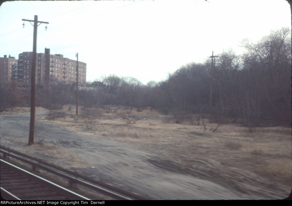 SB track of the abandoned Rockaway Beach branch far right